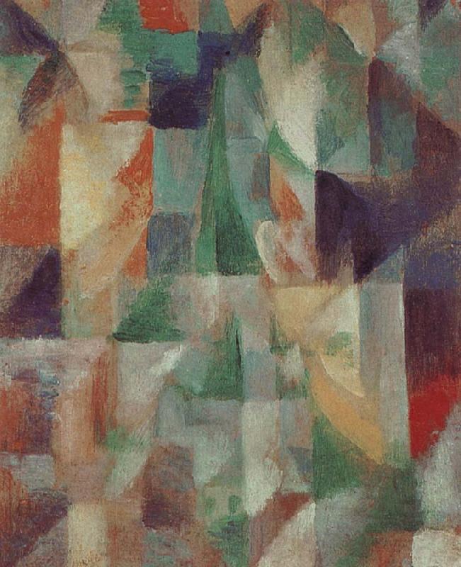 Delaunay, Robert The Window towards to City Germany oil painting art
